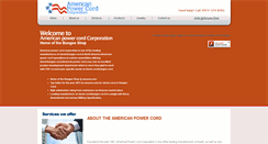 Desktop Screenshot of americanpowercord.com
