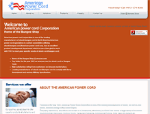 Tablet Screenshot of americanpowercord.com
